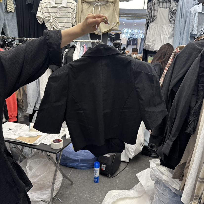 A-DEL東大門實拍韓國女裝新款熱賣26春夏休閑26夏季夾克緊身A-DEL夾克