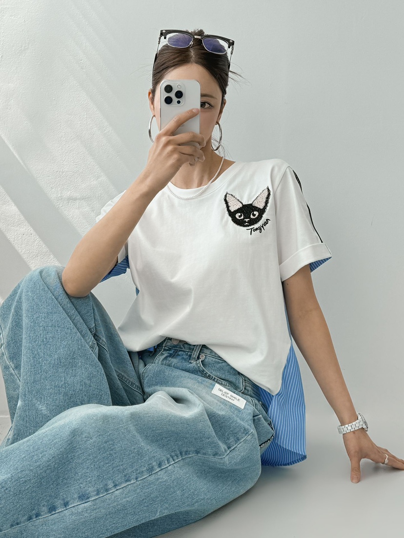 IAAN東大門實拍韓國女裝新款職業時尚熱賣休閑26夏季推薦T恤iaAnT恤