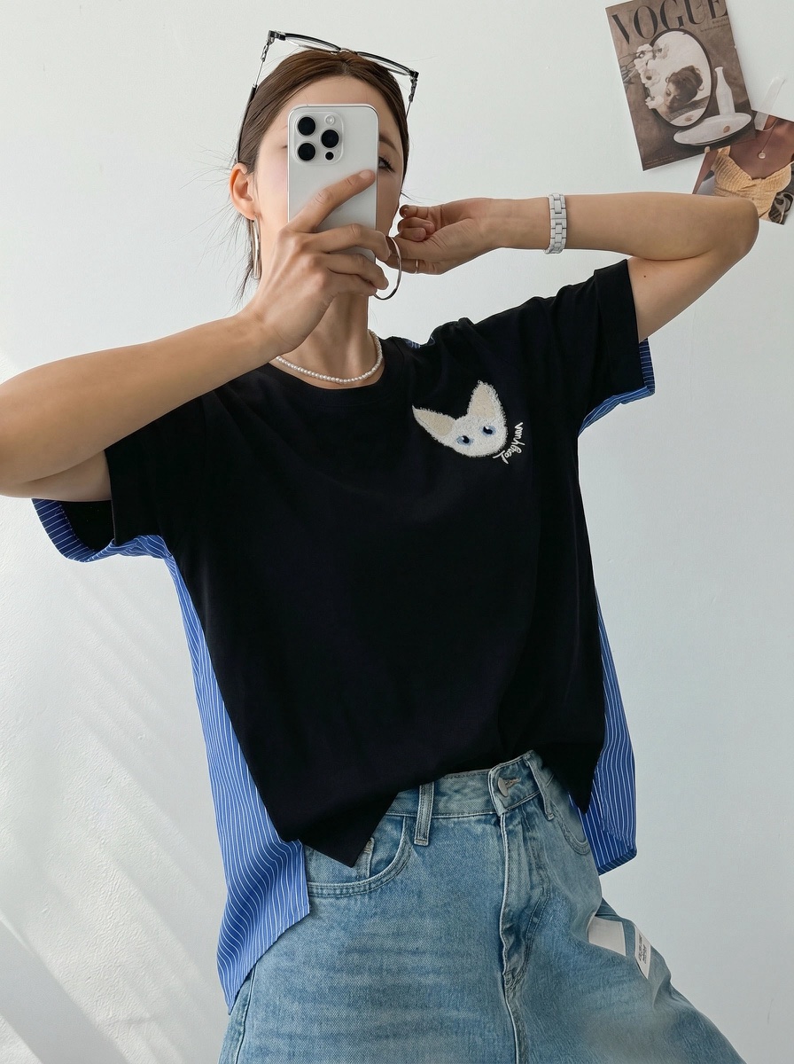 IAAN東大門實拍韓國女裝新款職業時尚熱賣休閑26夏季推薦T恤iaAnT恤