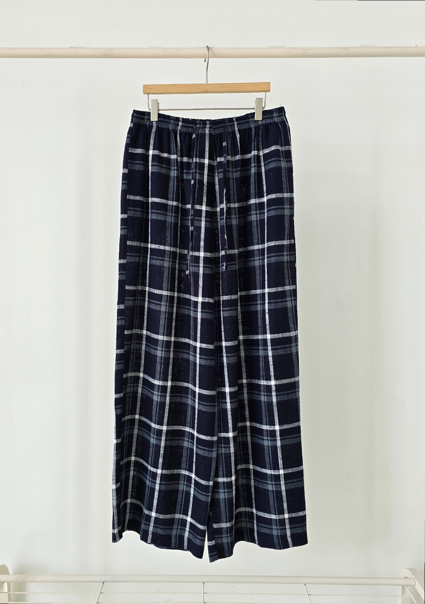 J SHOP韓國直郵實拍女裝新款26春夏26夏季人氣休閑褲格子J_SHOP休閑褲圖色2