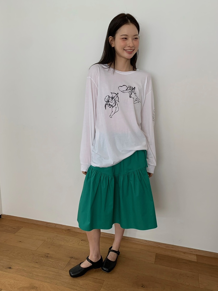 LOVE MY SANTA東大門實拍韓國女士新款人氣長袖T恤保暖Santa/LOVE MY SANTA長袖T恤