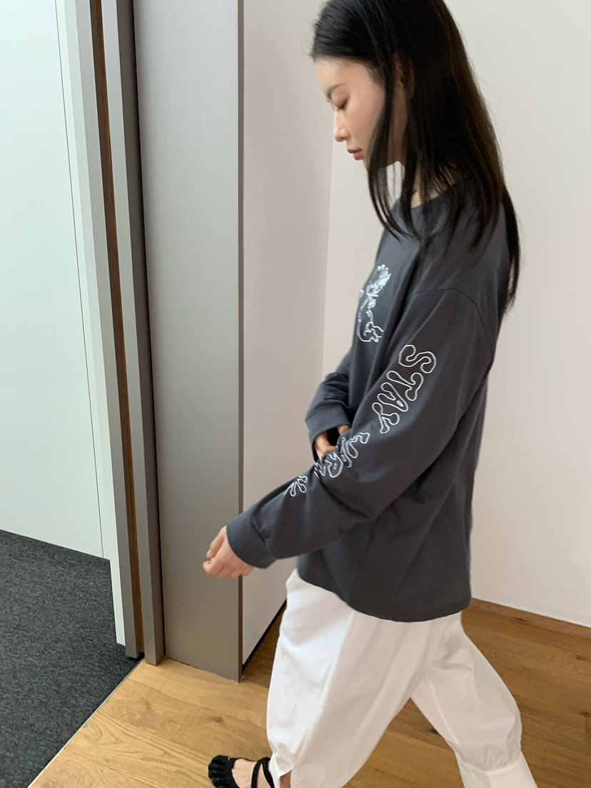 LOVE MY SANTA東大門實拍韓國女士新款人氣長袖T恤保暖Santa/LOVE MY SANTA長袖T恤