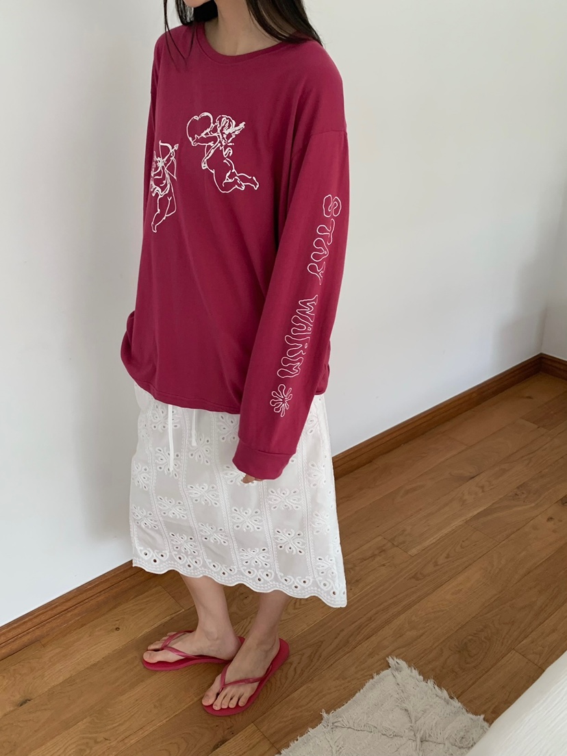 LOVE MY SANTA東大門實拍韓國女士新款人氣長袖T恤保暖Santa/LOVE MY SANTA長袖T恤圖色3