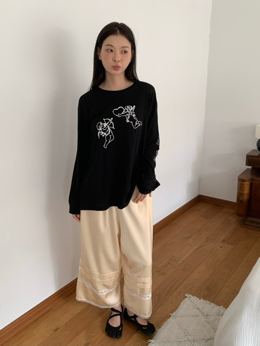 LOVE MY SANTA東大門實拍韓國女士新款人氣長袖T恤保暖Santa/LOVE MY SANTA長袖T恤圖色5