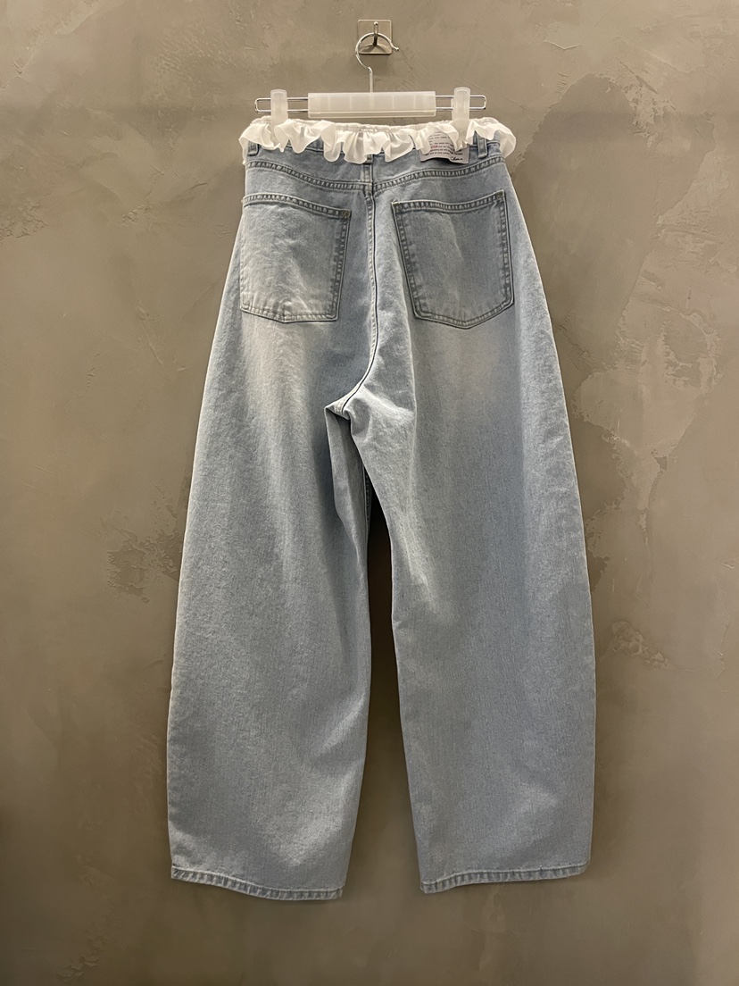 MULCUP韓國直郵實拍女士新品熱賣推薦休閑26夏季26春夏牛仔褲MULCUP牛仔褲