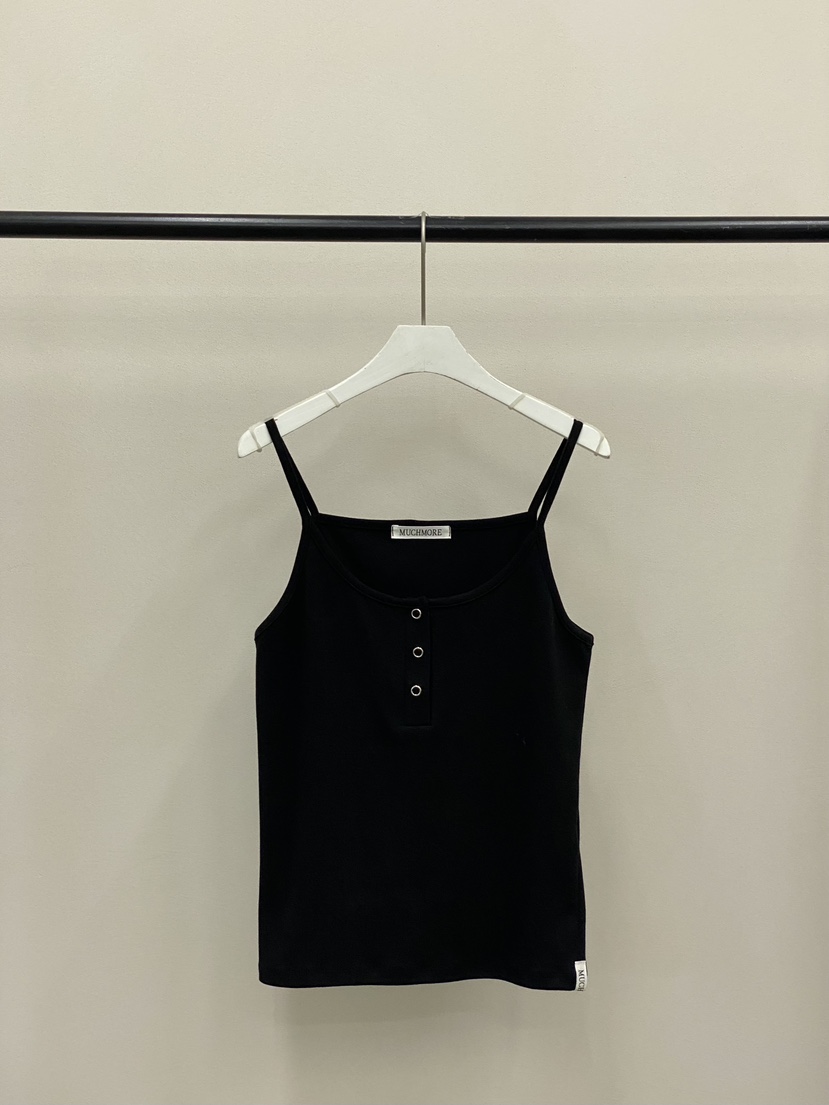MUCH MORE/JACKPOT韓國直郵女士新品26春夏職業吊帶背心MUCH MORE/JACKPOT吊帶/背心圖色5黑色