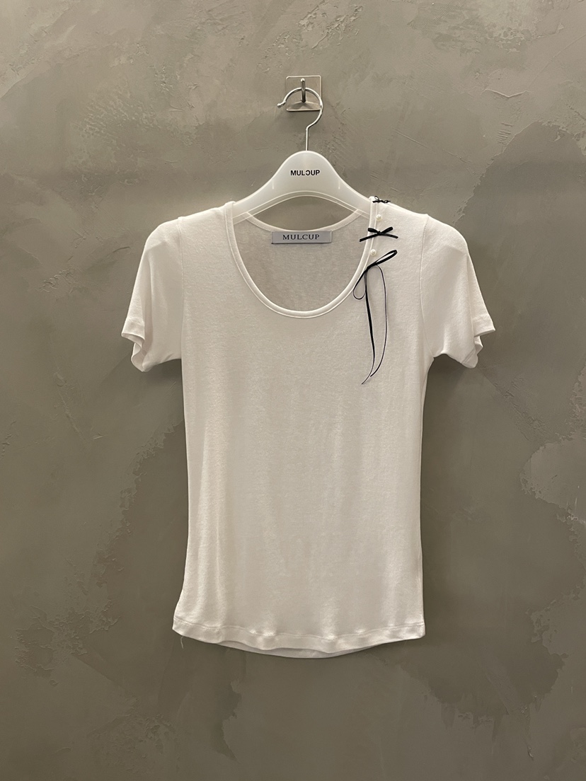 MULCUP東大門實拍韓國女裝新款推薦熱賣26春夏休閑時尚T恤MULCUPT恤圖色1