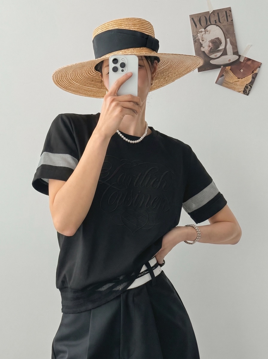 IAAN韓國代購女士新品休閑26春夏26夏季人氣熱賣職業推薦T恤iaAnT恤