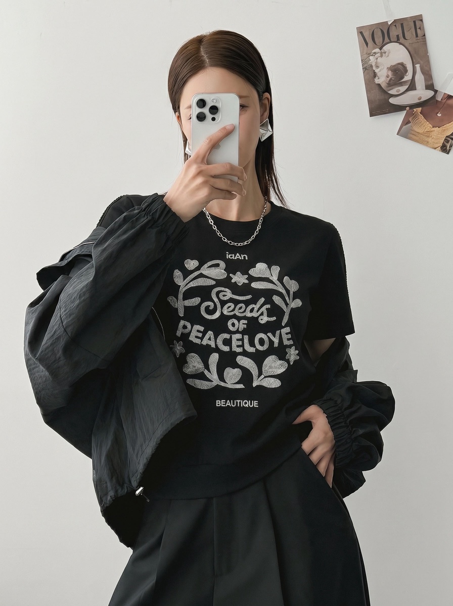 IAAN韓國代購女士新品休閑26春夏26夏季人氣熱賣職業推薦T恤iaAnT恤