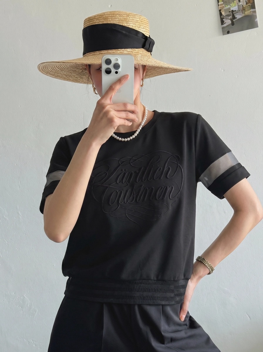 IAAN韓國代購女士新品休閑26春夏26夏季人氣熱賣職業推薦T恤iaAnT恤圖色2