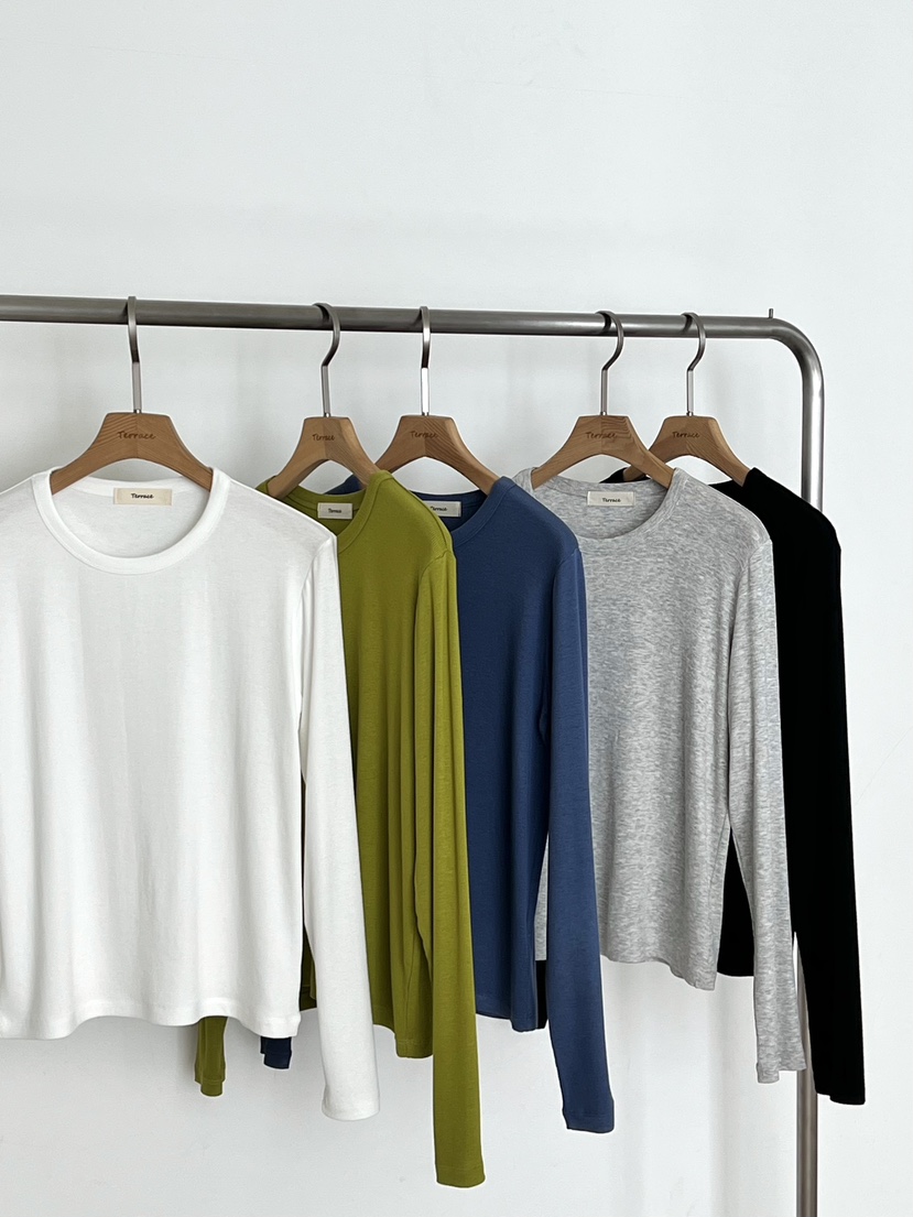 TERRACE韓國東大門代購女裝新品職業熱賣人氣推薦長袖T恤TERRACE長袖T恤
