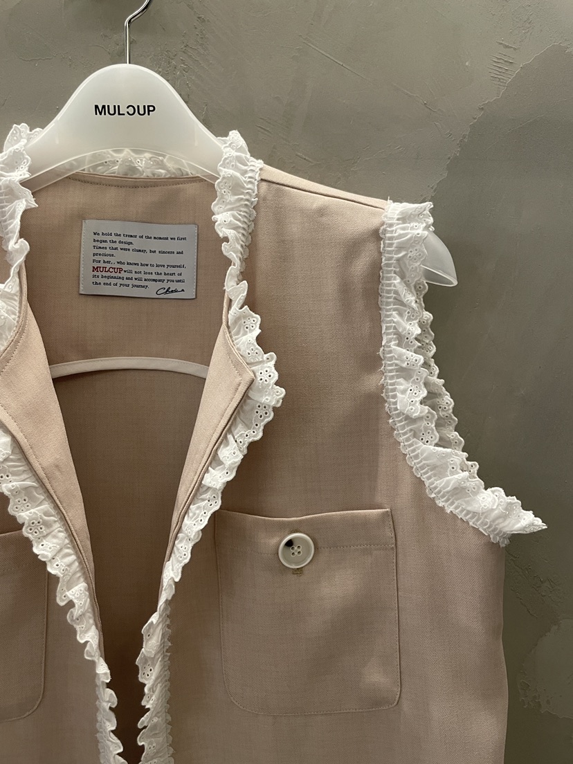 MULCUP韓國東大門代購女裝新款時尚推薦26春夏26夏季馬甲亞麻MULCUP馬甲