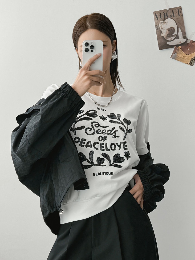 IAAN韓國直郵實拍女士新品推薦熱賣26夏季時尚26春夏休閑T恤iaAnT恤