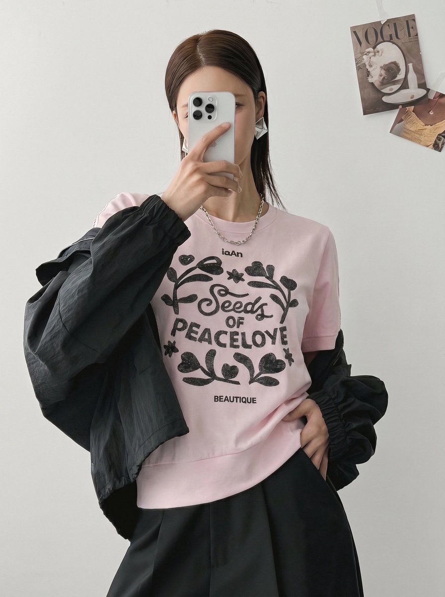 IAAN韓國直郵實拍女士新品推薦熱賣26夏季時尚26春夏休閑T恤iaAnT恤