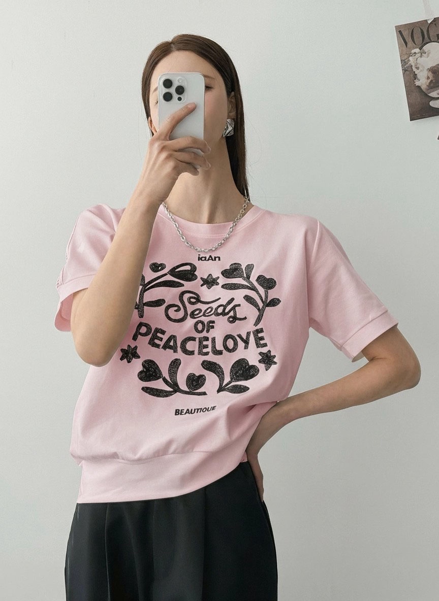 IAAN韓國直郵實拍女士新品推薦熱賣26夏季時尚26春夏休閑T恤iaAnT恤