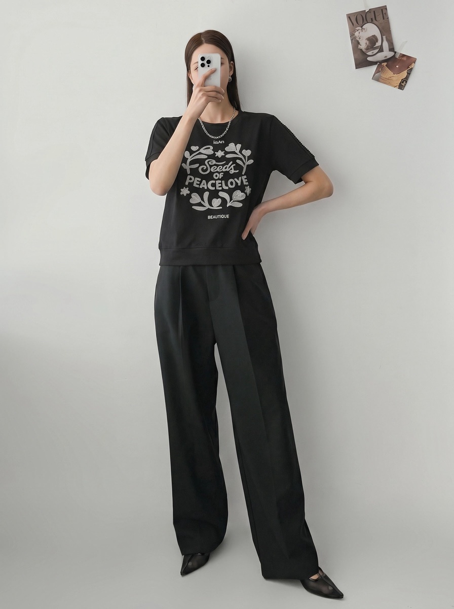 IAAN韓國直郵實拍女士新品推薦熱賣26夏季時尚26春夏休閑T恤iaAnT恤