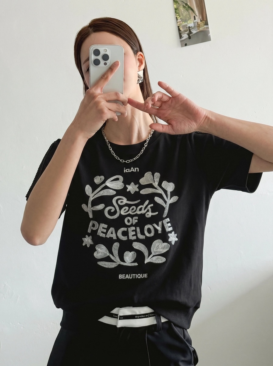 IAAN韓國直郵實拍女士新品推薦熱賣26夏季時尚26春夏休閑T恤iaAnT恤