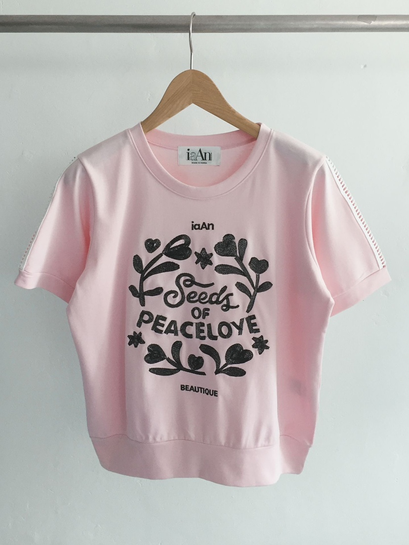 IAAN韓國直郵實拍女士新品推薦熱賣26夏季時尚26春夏休閑T恤iaAnT恤圖色2