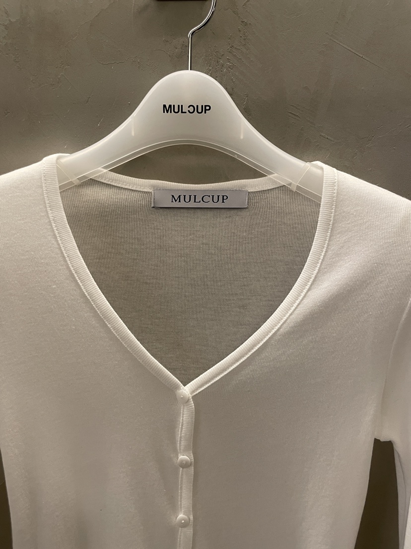 MULCUP韓國直郵女裝新品職業休閑26夏季推薦人氣長袖T恤開衫MULCUP長袖T恤