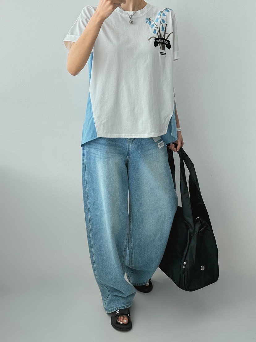 IAAN韓國代購女士新品職業休閑26夏季時尚熱賣推薦牛仔褲iaAn牛仔褲