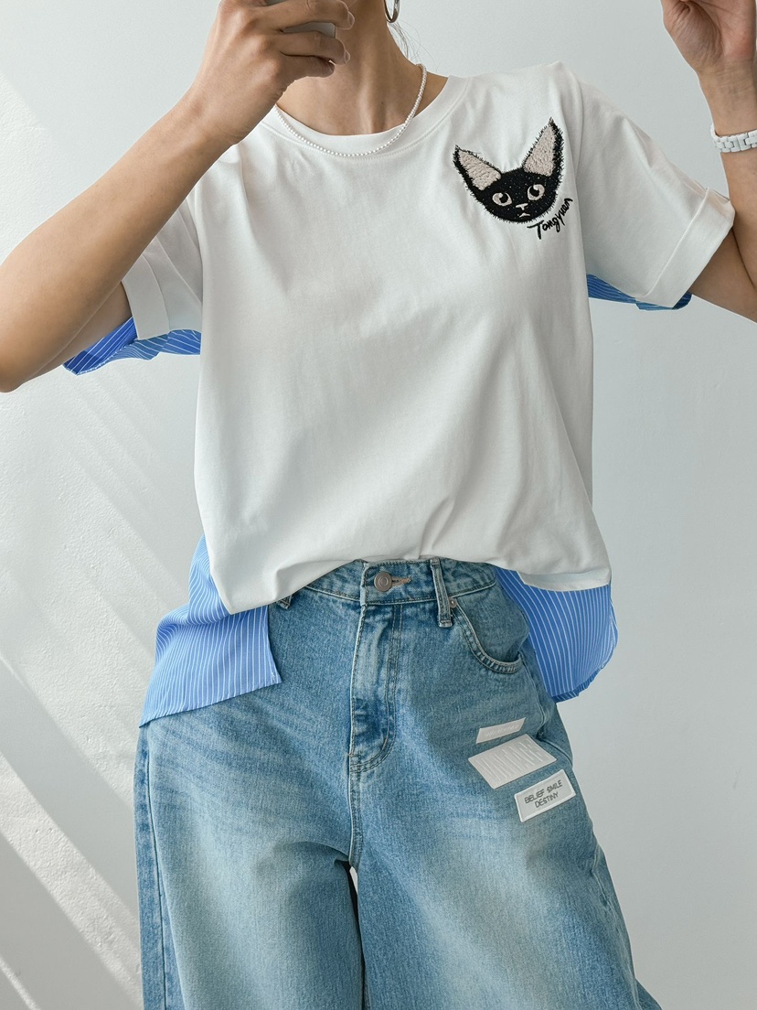 IAAN韓國代購女士新品職業休閑26夏季時尚熱賣推薦牛仔褲iaAn牛仔褲