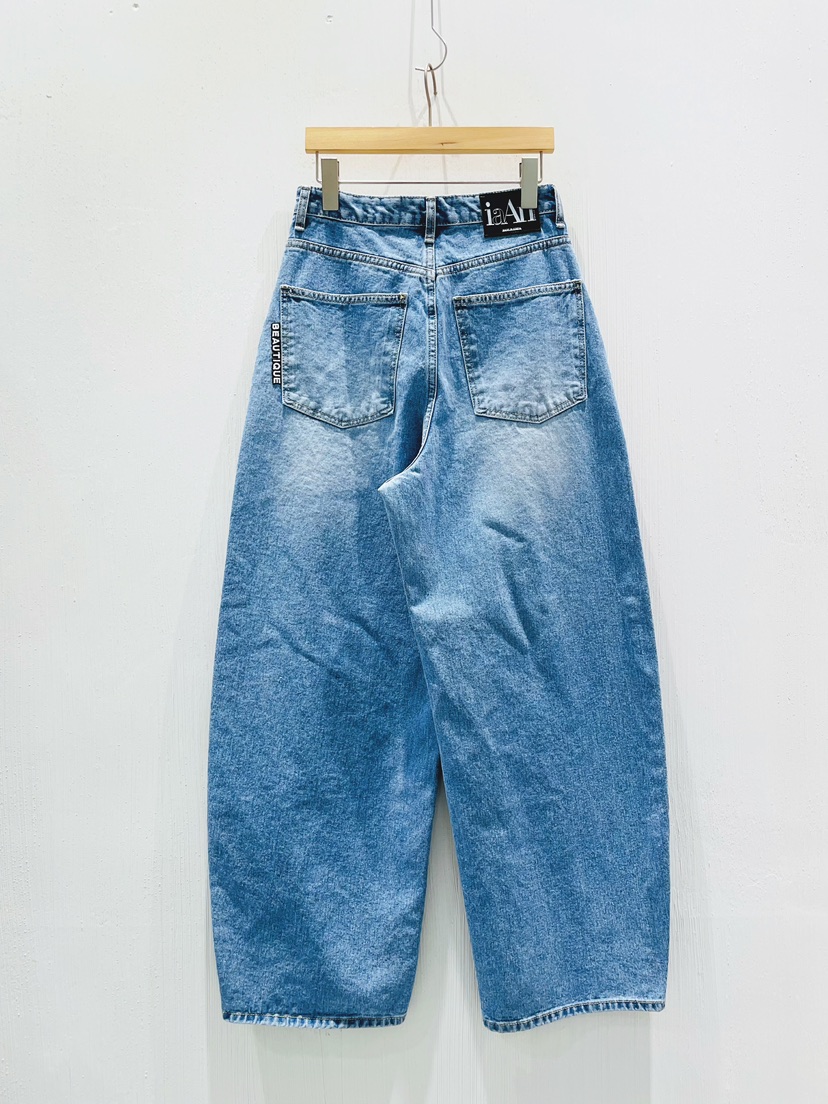 IAAN韓國代購女士新品職業休閑26夏季時尚熱賣推薦牛仔褲iaAn牛仔褲