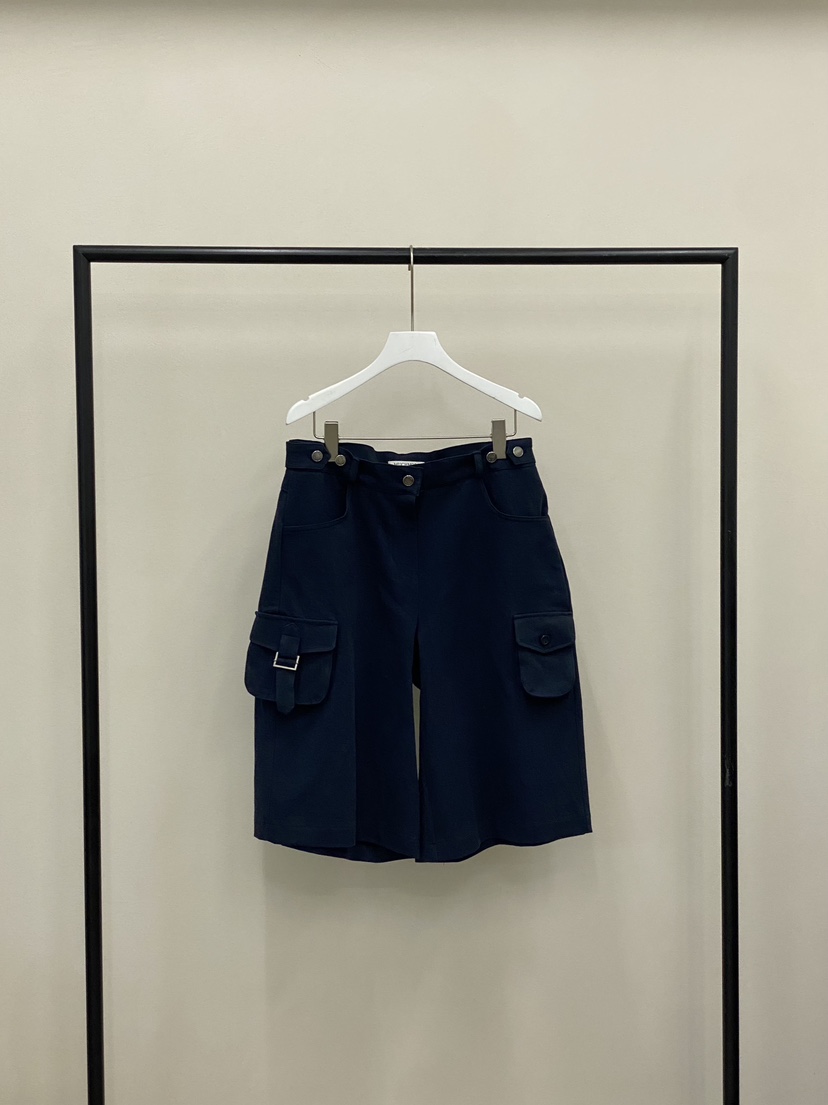 MUCH MORE/JACKPOT韓國東大門直郵女裝新款26夏季短褲口袋MUCH MORE/JACKPOT短褲圖色3深藍色