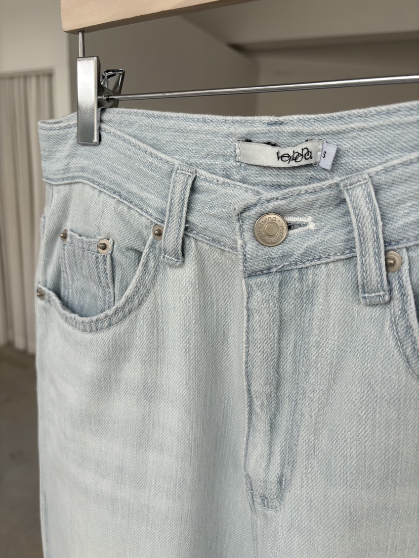 Verbena韓國直郵女裝新款熱賣休閑時尚職業人氣牛仔褲亞麻Verbena牛仔褲