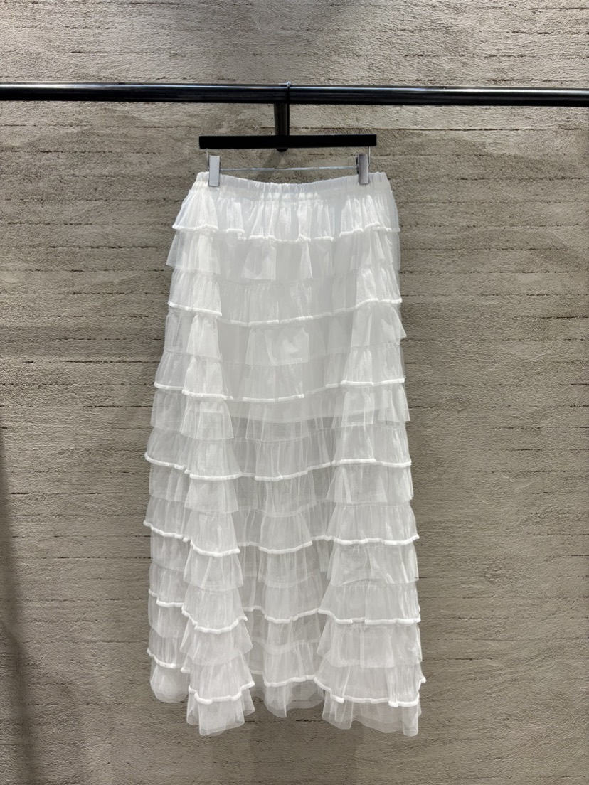 SUGAR CASE韓國直郵女裝新款推薦真品休閑職業長裙多層透視SUGAR CASE長裙