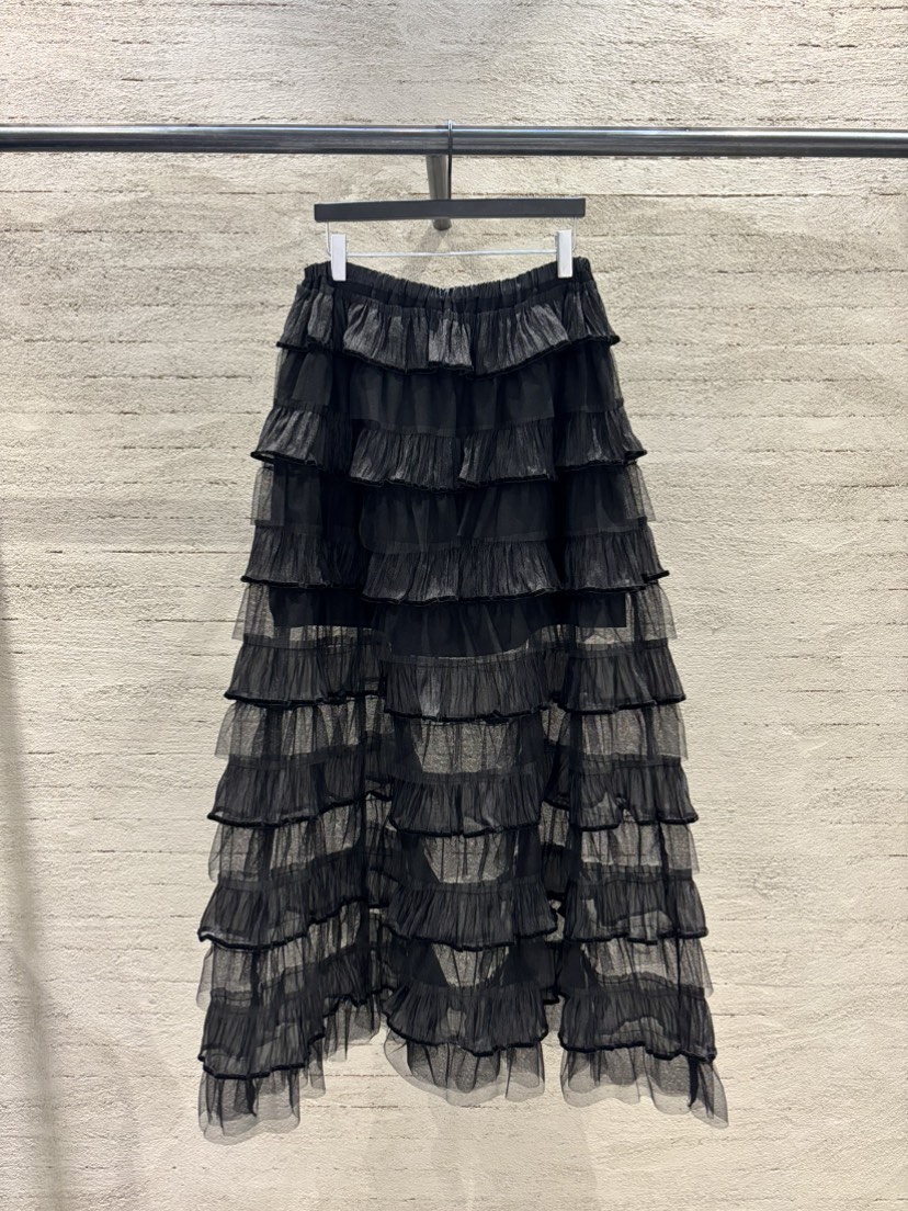 SUGAR CASE韓國直郵女裝新款推薦真品休閑職業長裙多層透視SUGAR CASE長裙圖色1