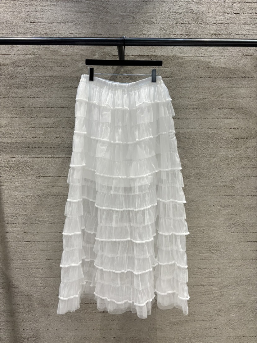 SUGAR CASE韓國直郵女裝新款推薦真品休閑職業長裙多層透視SUGAR CASE長裙圖色2