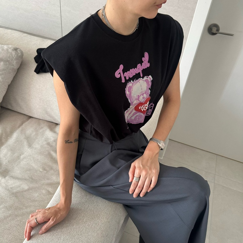 SOUIT東大門實拍女士新品熱賣職業人氣26春夏吊帶背心泰迪熊SOUIT by mabel-L吊帶/背心