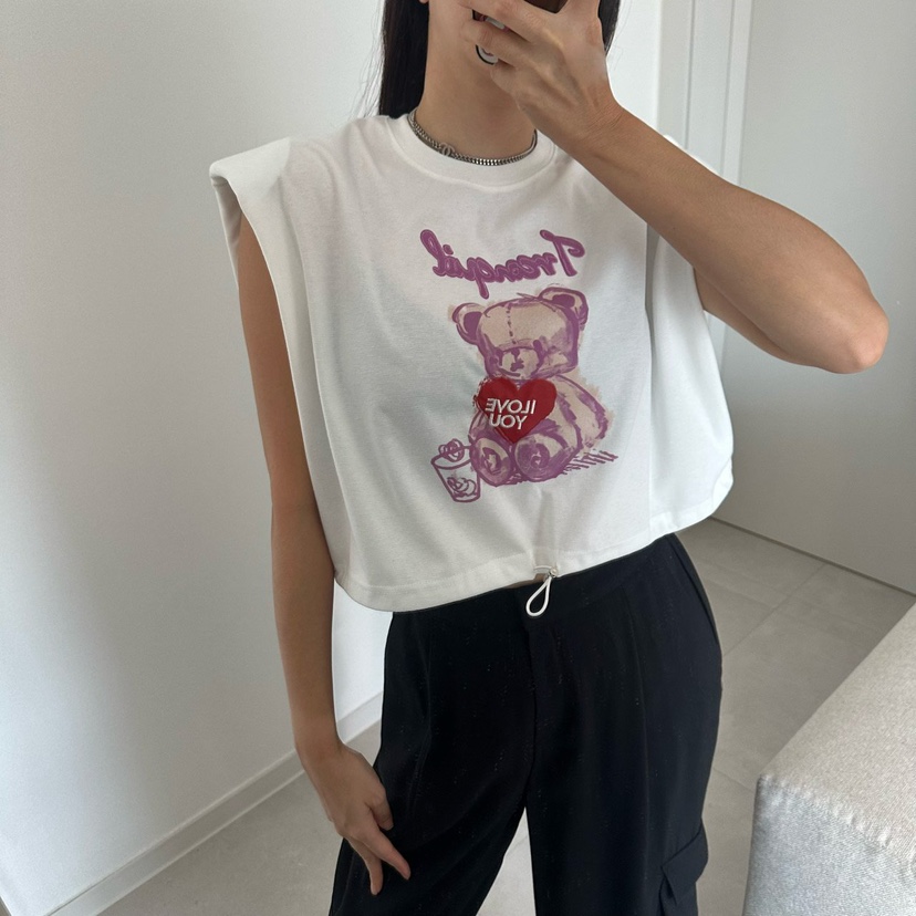 SOUIT東大門實拍女士新品熱賣職業人氣26春夏吊帶背心泰迪熊SOUIT by mabel-L吊帶/背心