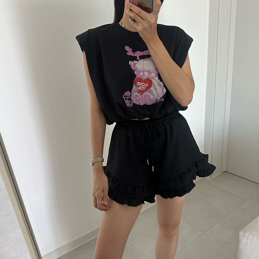 SOUIT東大門實拍女士新品熱賣職業人氣26春夏吊帶背心泰迪熊SOUIT by mabel-L吊帶/背心