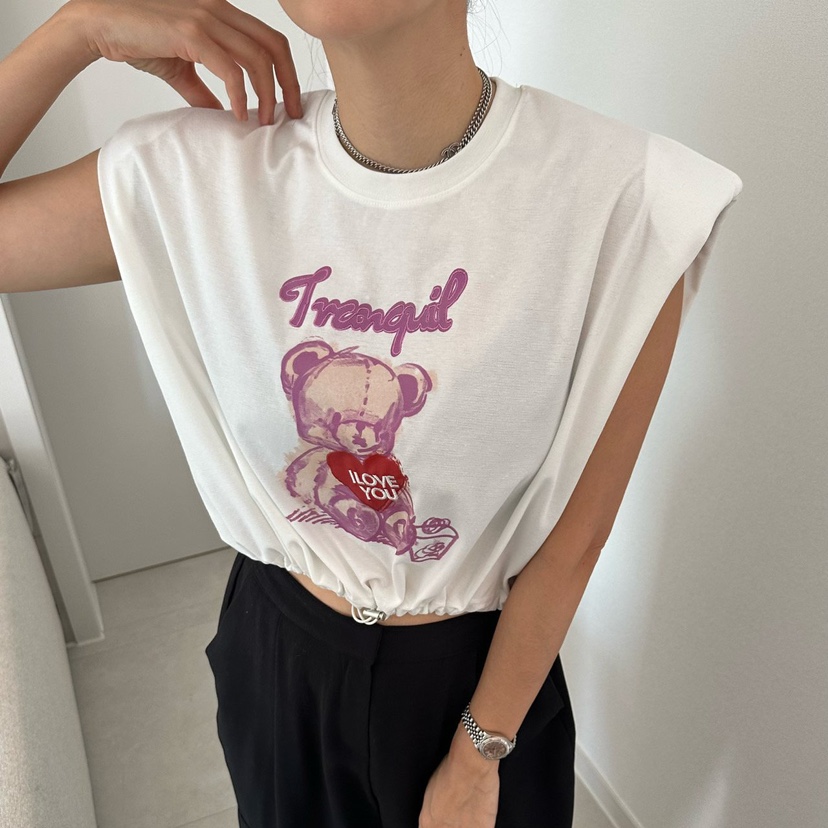 SOUIT東大門實拍女士新品熱賣職業人氣26春夏吊帶背心泰迪熊SOUIT by mabel-L吊帶/背心