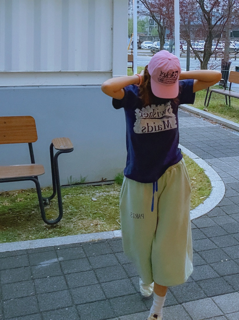 PARIS MATCH東大門直郵女士新款推薦人氣休閑職業短褲寬松PARIS MATCH短褲