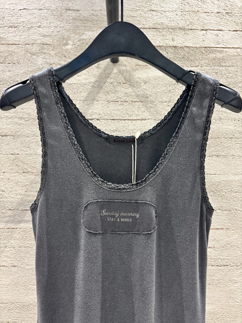 SUGAR CASE東大門實拍女裝新品職業推薦人氣吊帶背心蕾絲SUGAR CASE吊帶/背心