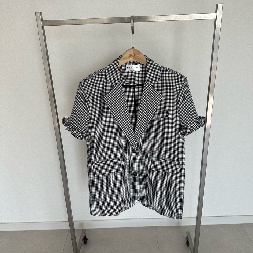 SOUIT韓國代購女士新款26春夏人氣熱賣休閑真品夾克荷葉邊SOUIT by mabel-L夾克