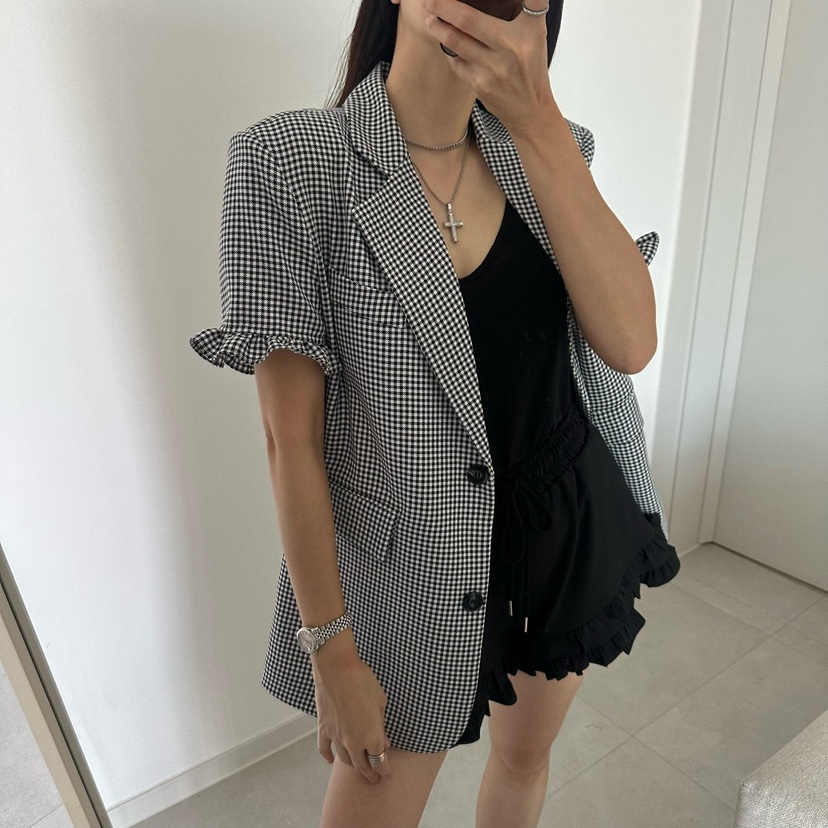 SOUIT東大門實拍女士新品時尚職業推薦26春夏真品短褲套裝SOUIT by mabel-L短褲