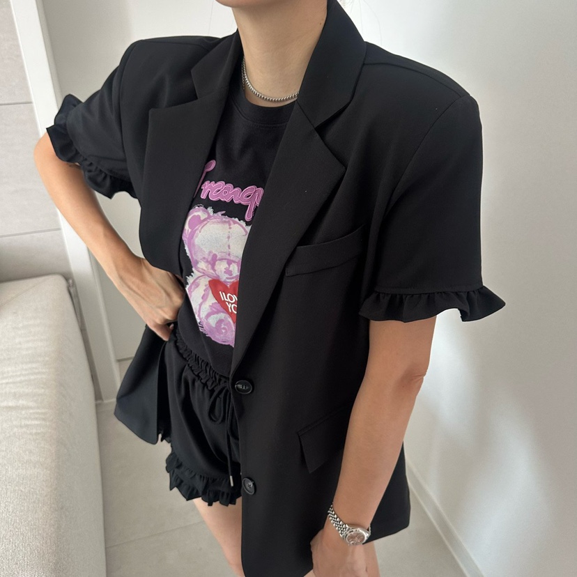 SOUIT東大門實拍女士新品時尚職業推薦26春夏真品短褲套裝SOUIT by mabel-L短褲