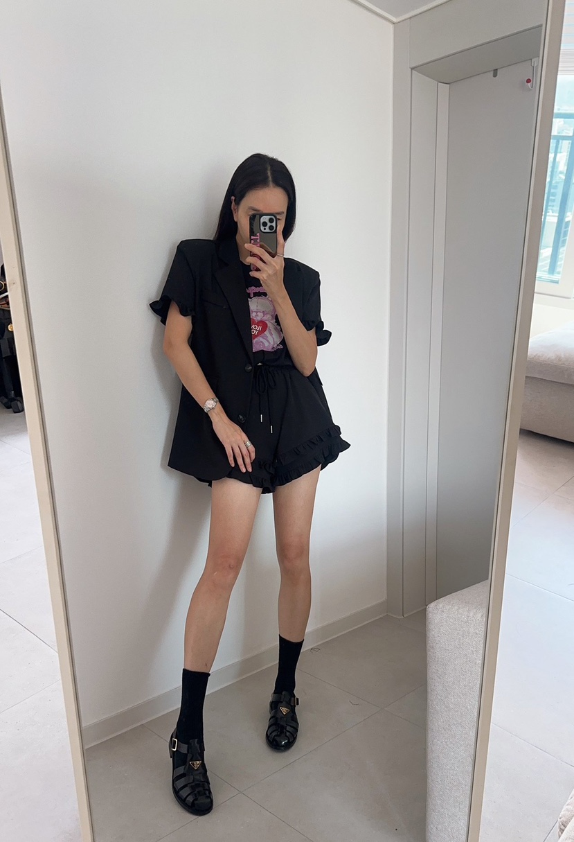 SOUIT東大門實拍女士新品時尚職業推薦26春夏真品短褲套裝SOUIT by mabel-L短褲