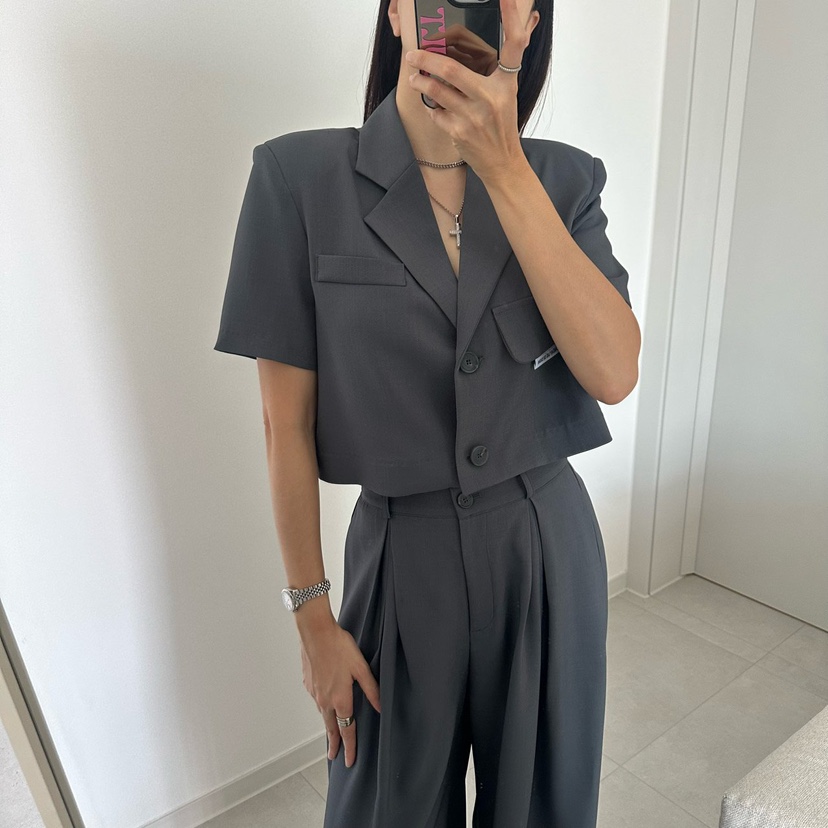 SOUIT東大門直郵女士新品26春夏人氣時尚休閑熱賣推薦夾克SOUIT by mabel-L夾克圖色2