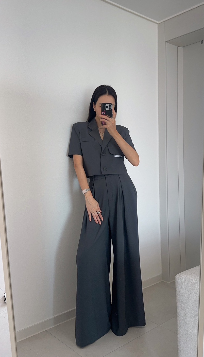 SOUIT韓國直郵女裝新品時尚休閑職業26春夏真品推薦休閑褲SOUIT by mabel-L休閑褲