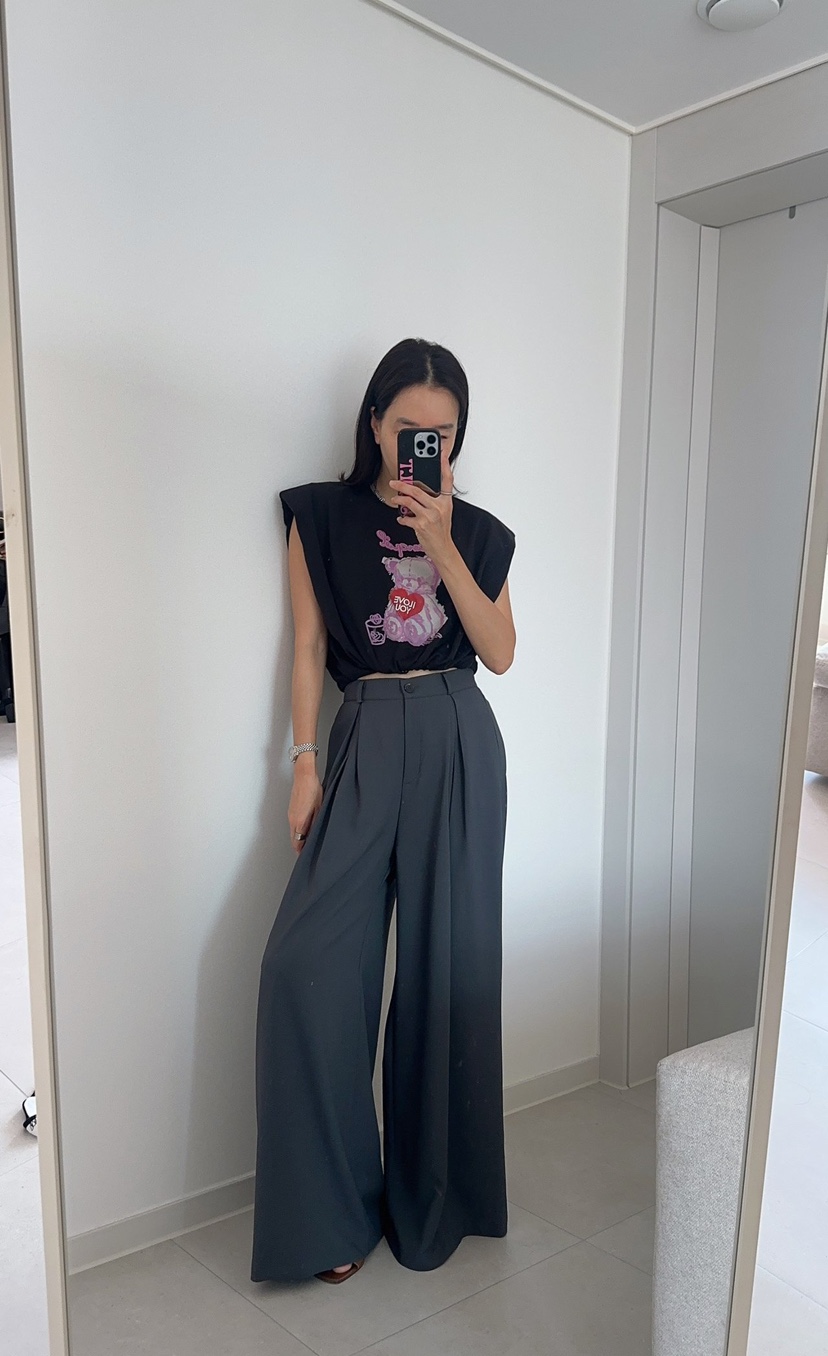 SOUIT韓國直郵女裝新品時尚休閑職業26春夏真品推薦休閑褲SOUIT by mabel-L休閑褲