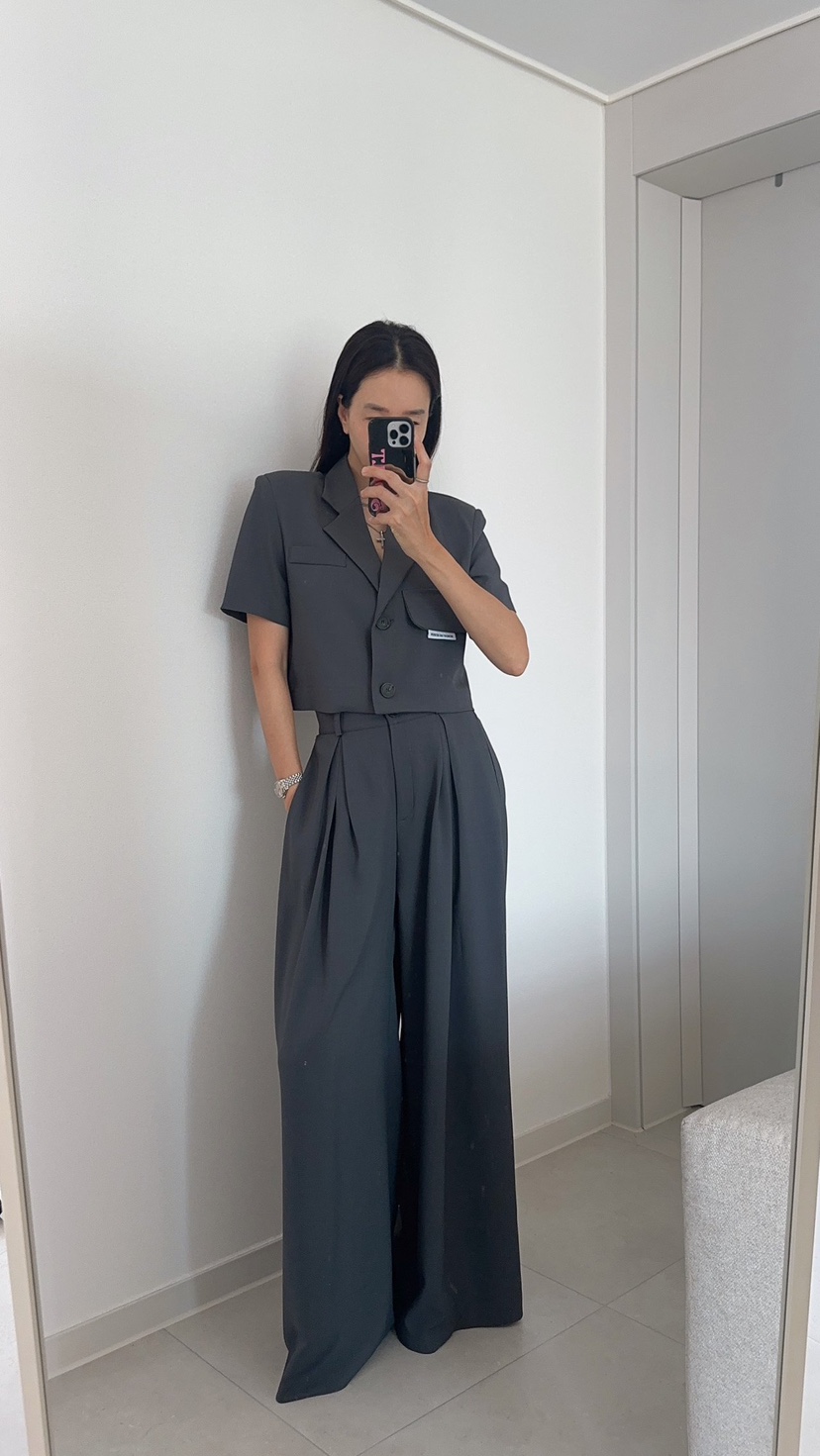 SOUIT韓國直郵女裝新品時尚休閑職業26春夏真品推薦休閑褲SOUIT by mabel-L休閑褲