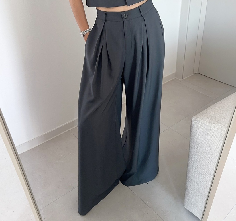 SOUIT韓國直郵女裝新品時尚休閑職業26春夏真品推薦休閑褲SOUIT by mabel-L休閑褲圖色1