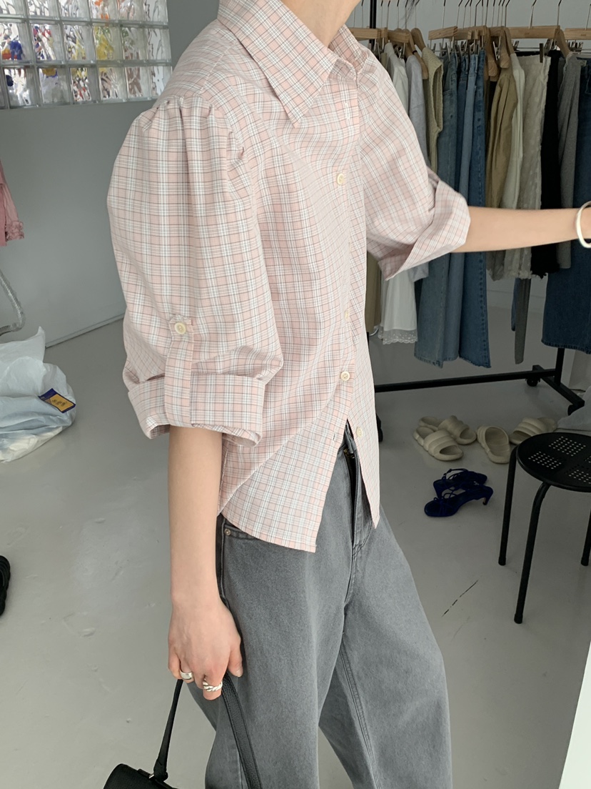 MOVENNE韓國直郵女裝新品休閑真品26春夏人氣熱賣襯衫蕾絲衫MOVENNE襯衫/蕾絲衫