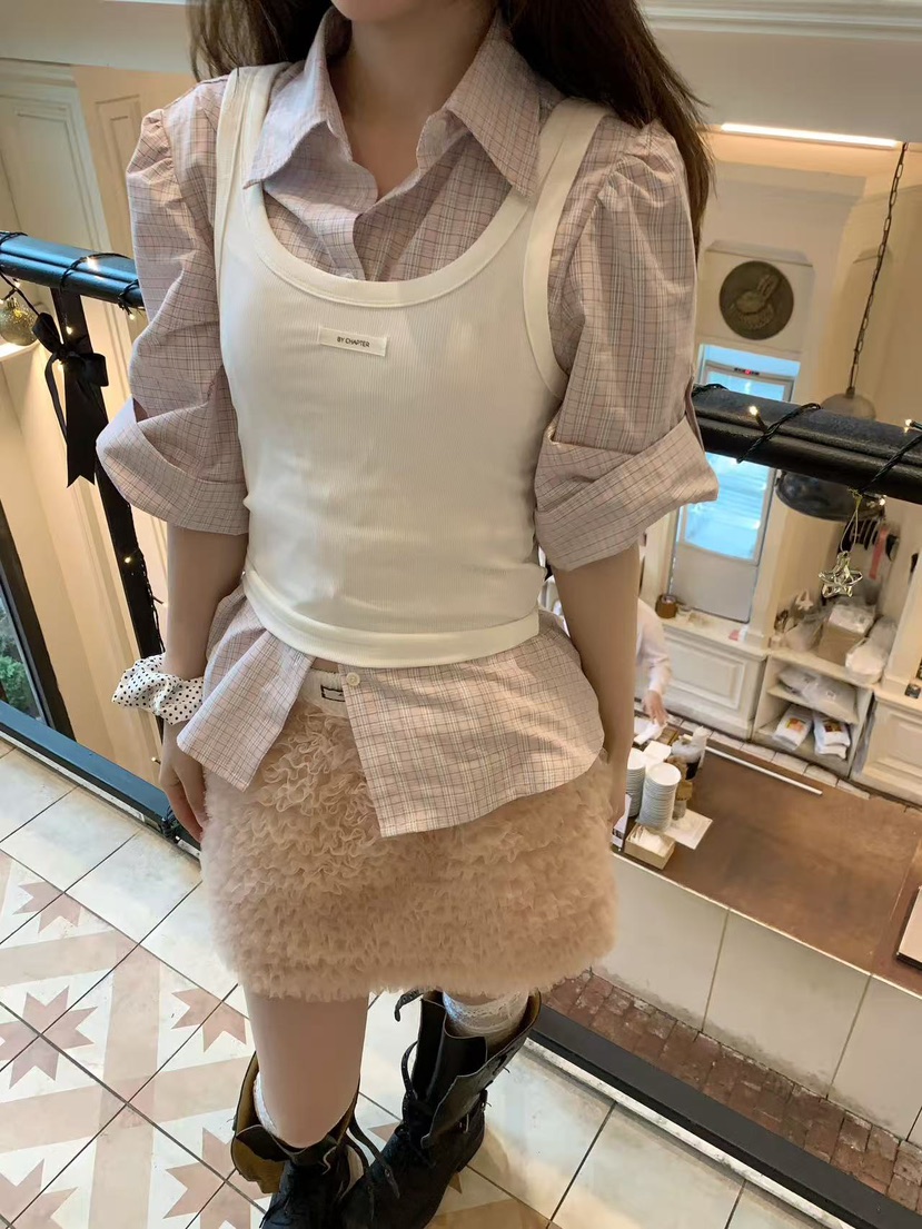 MOVENNE韓國直郵女裝新品休閑真品26春夏人氣熱賣襯衫蕾絲衫MOVENNE襯衫/蕾絲衫