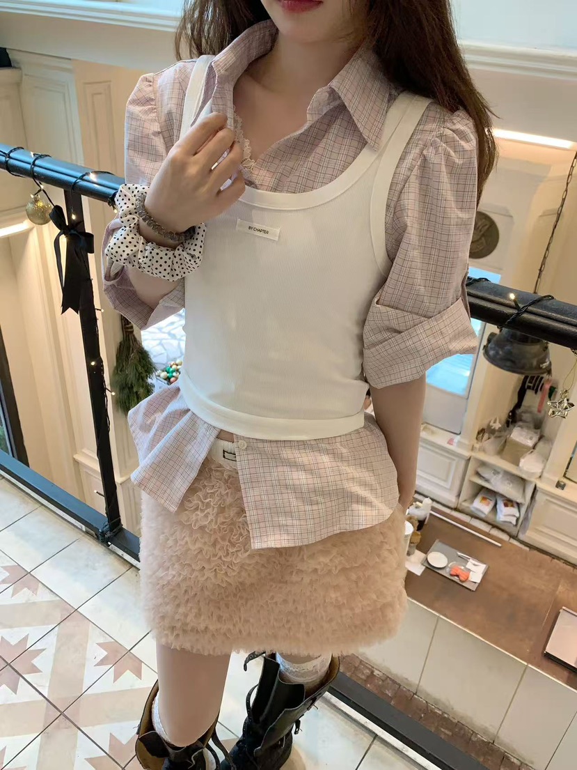 MOVENNE韓國直郵女裝新品休閑真品26春夏人氣熱賣襯衫蕾絲衫MOVENNE襯衫/蕾絲衫