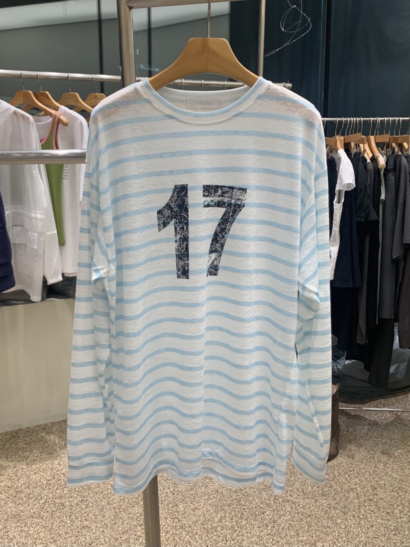 VAARA韓國直郵女裝新款熱賣職業人氣休閑時尚真品長袖T恤VAARA長袖T恤圖色1